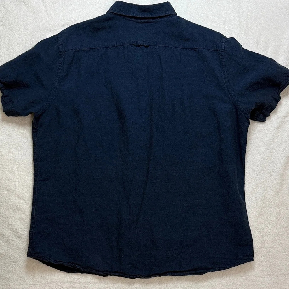 Banana Republic Dark Blue Casual Button-Down Shirt